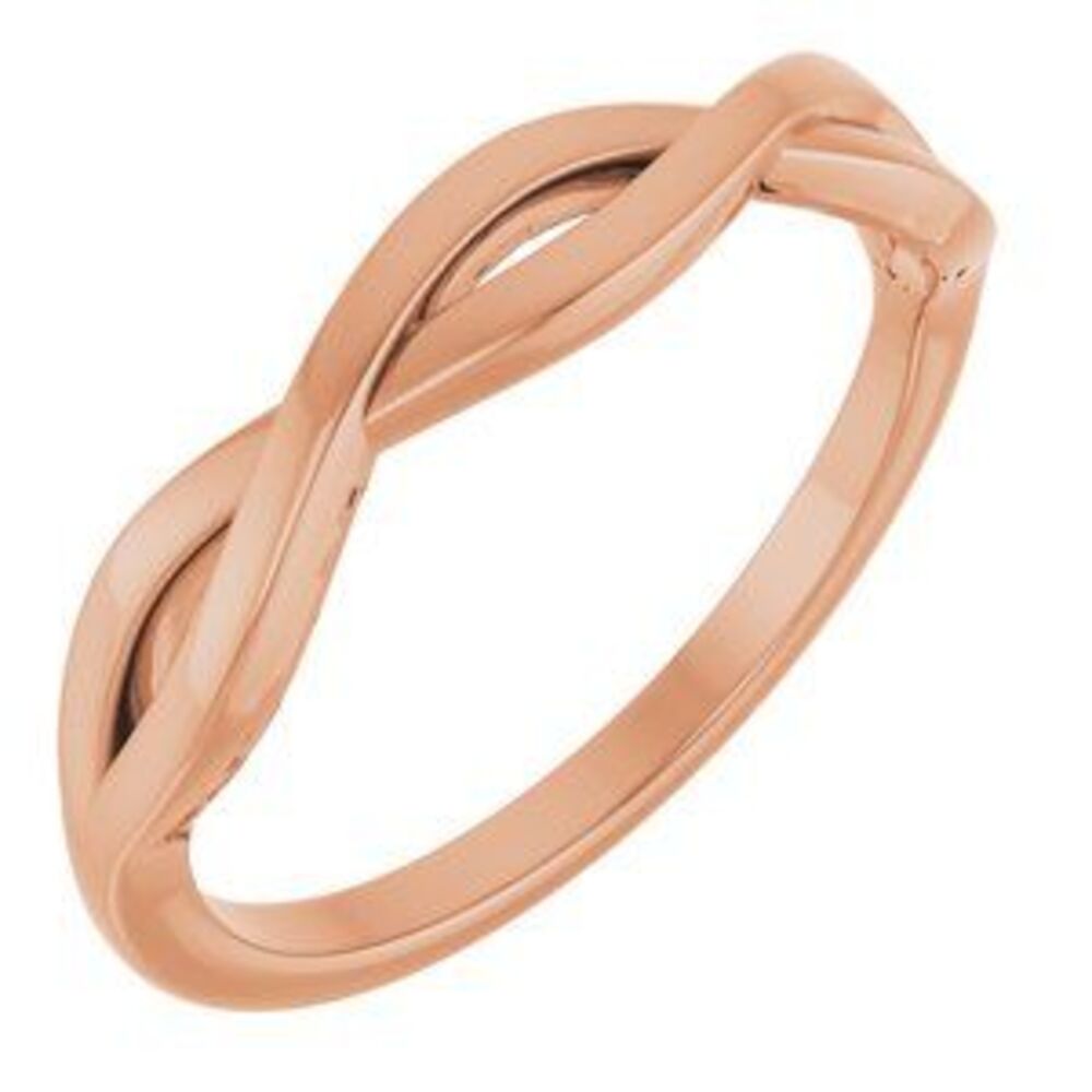 Kazi Luxury 14k Rose Twisted Ring